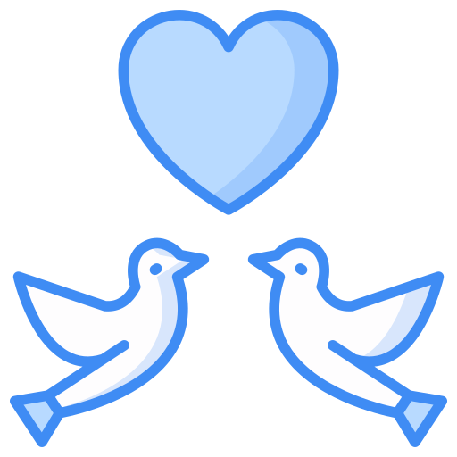 pájaro del amor icono gratis