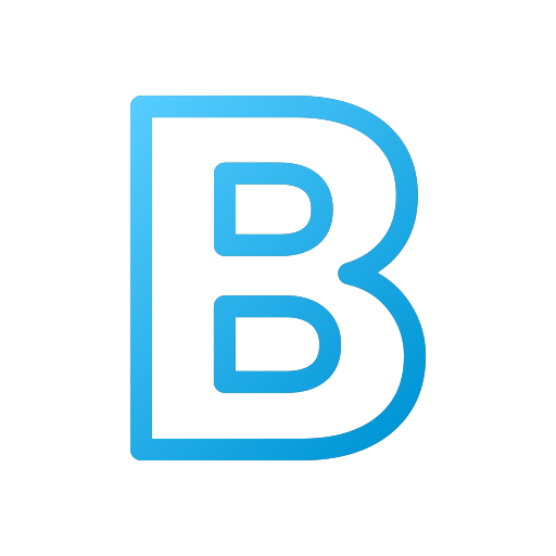 Letter B Generic Gradient Icon