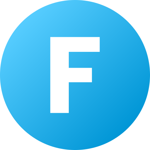 Letter f - Free education icons