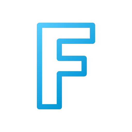 Letter f Generic Gradient icon