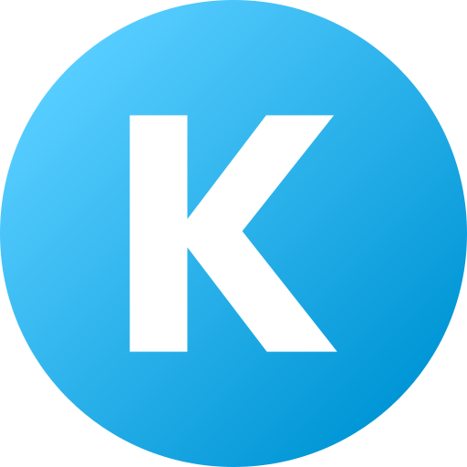 Letter k Generic Flat Gradient icon