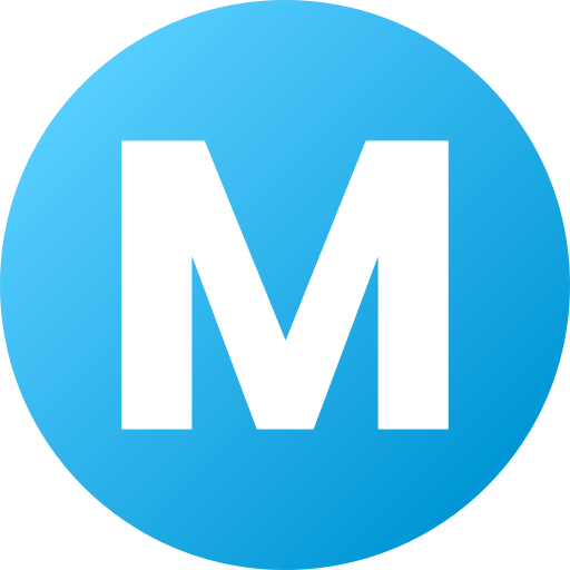 Letter m Generic Flat Gradient icon