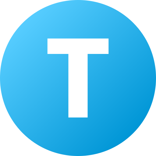 Letter t Generic Flat Gradient icon