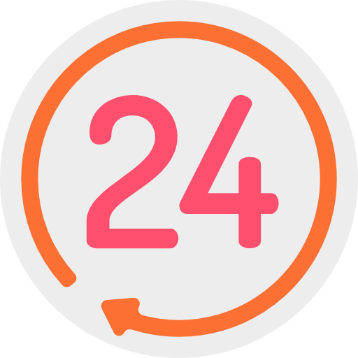 24 hours Detailed Flat Circular Flat icon