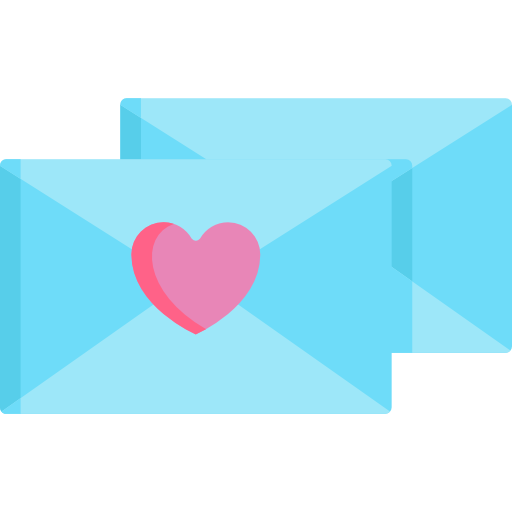 carta de amor icono gratis