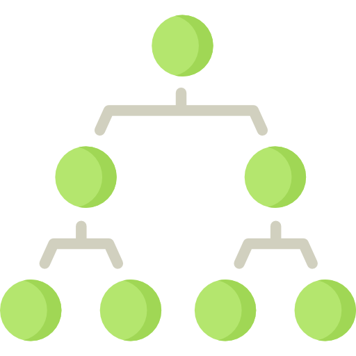 estructura jerarquica icono gratis