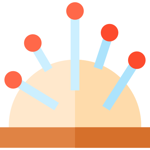 cojín de alfiler icono gratis