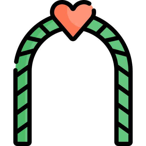 arco de boda icono gratis