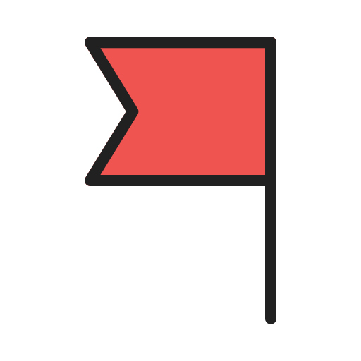 Flag Generic Outline Color icon