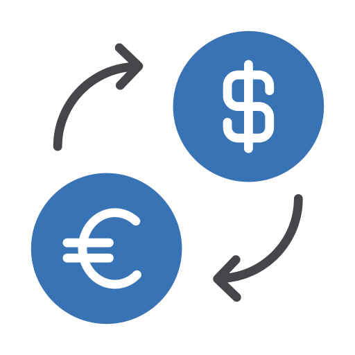 cambio de dinero icono gratis