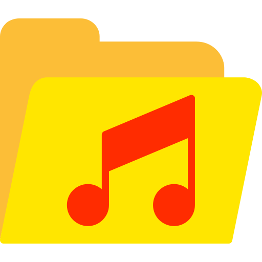 carpeta de música icono gratis