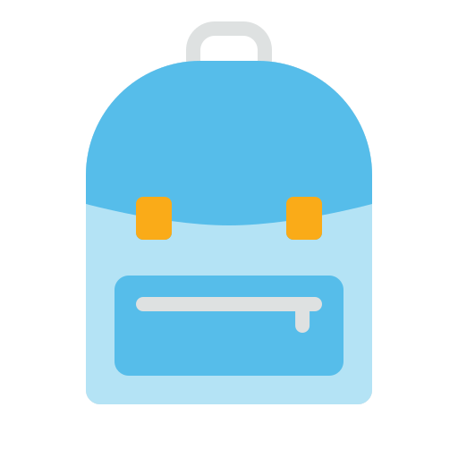 bolsa para la escuela icono gratis