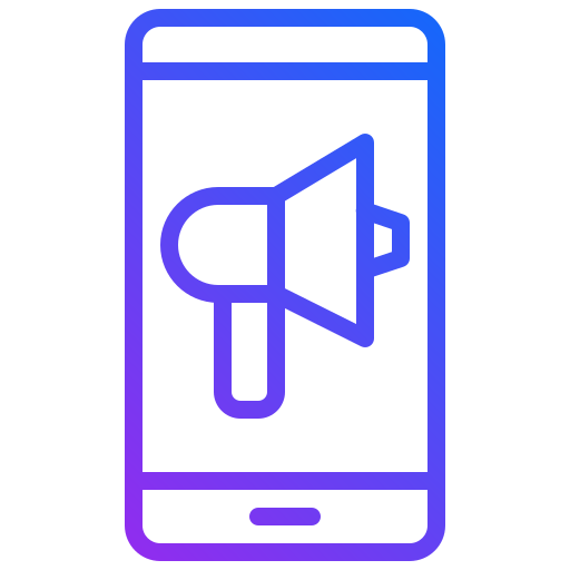 el marketing móvil icono gratis
