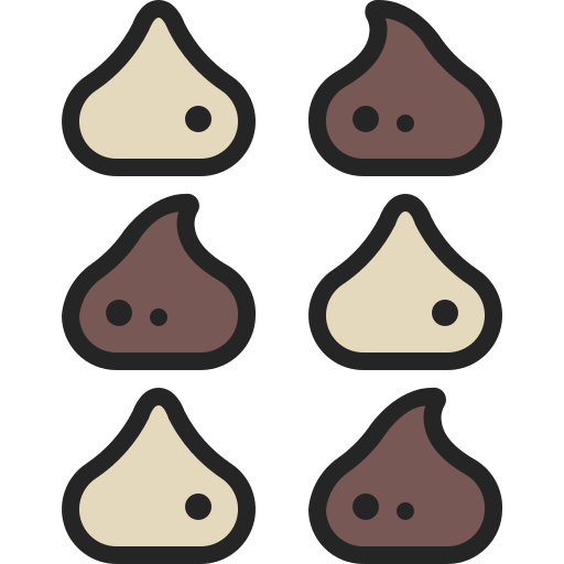 Chocolate chip free icon
