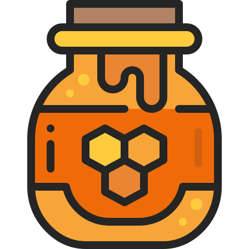 Honey jar Generic Outline Color icon