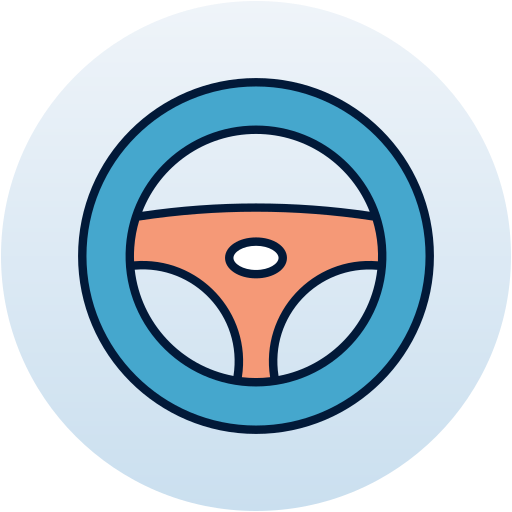 Steering wheel free icon