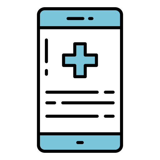 aplicación médica icono gratis