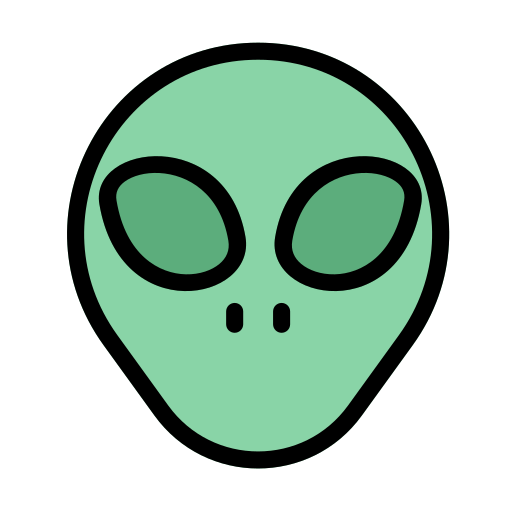 Alien Generic Outline Color icon