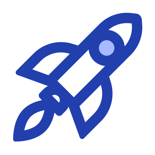 Rocket launch Generic Blue icon