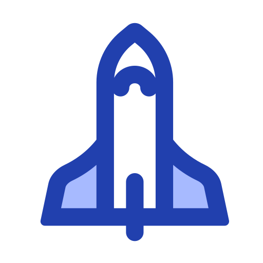 Spaceship Generic Blue icon