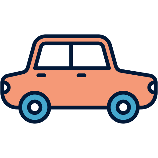 Car Generic Outline Color icon