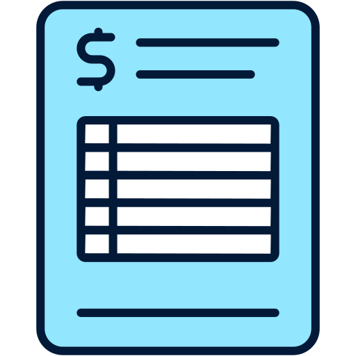 Invoice Generic Outline Color icon