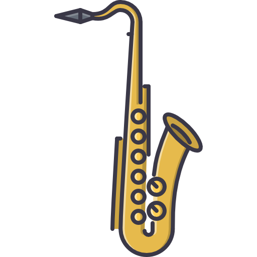 saxofón icono gratis