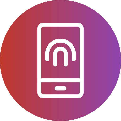 escaneo dactilar icono gratis