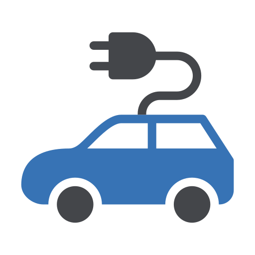 Electric car Generic Blue icon