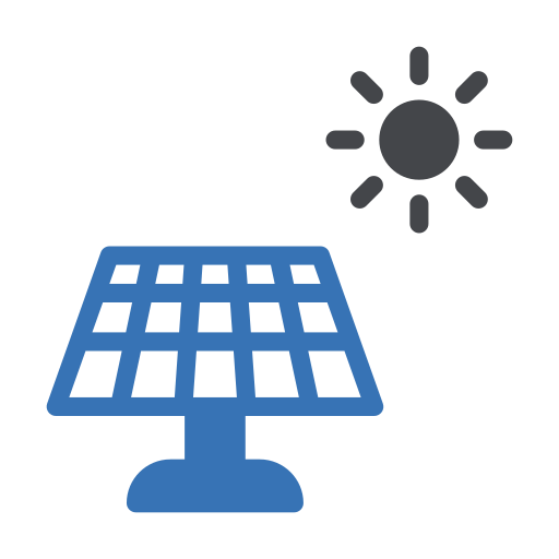 Solar panel Generic Blue icon