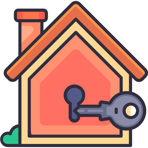 casa abierta icono gratis