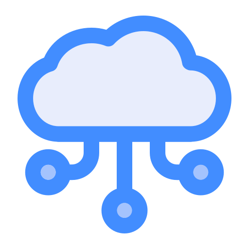 Cloud computing Generic Blue icon