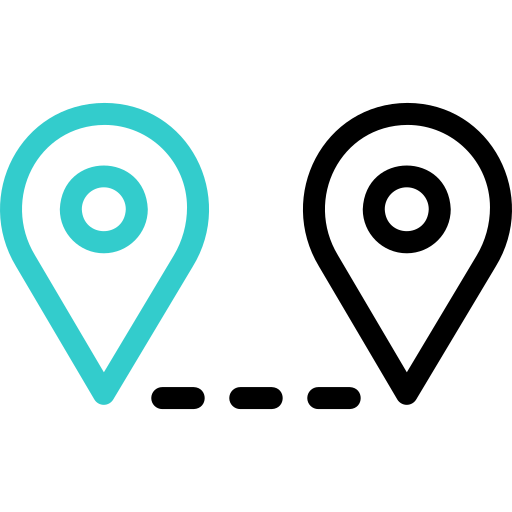 distancia icono gratis