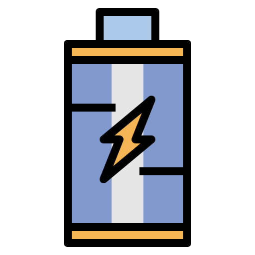 Battery Generic Outline Color icon