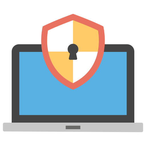 seguridad en línea icono gratis