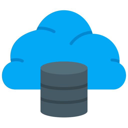 base de datos en la nube icono gratis