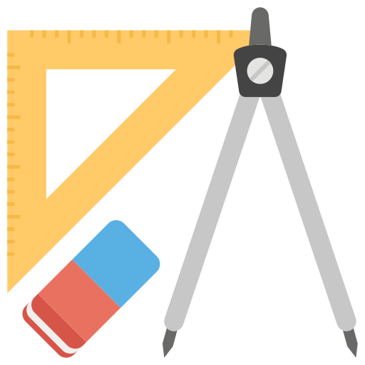 Geometry tools - Free education icons