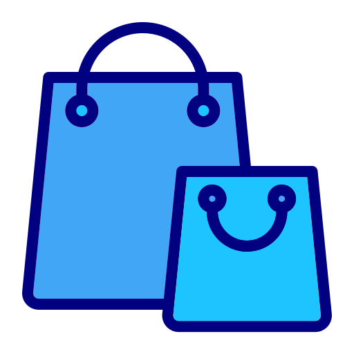 Shopping bag Generic Blue icon