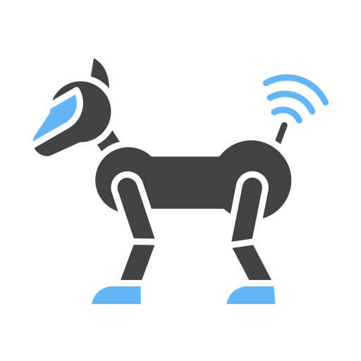 perro robot icono gratis