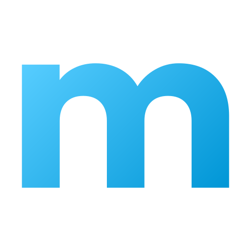 Letter m Generic gradient fill icon