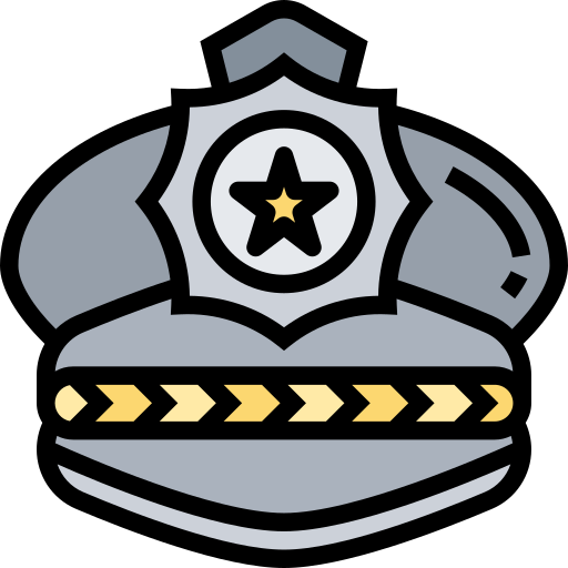 sombrero de policia icono gratis