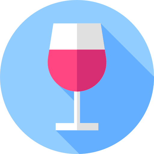 Wine Flat Circular Flat icon