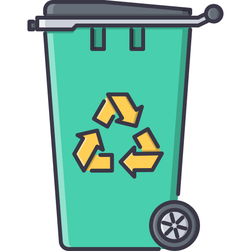 tacho de reciclaje icono gratis