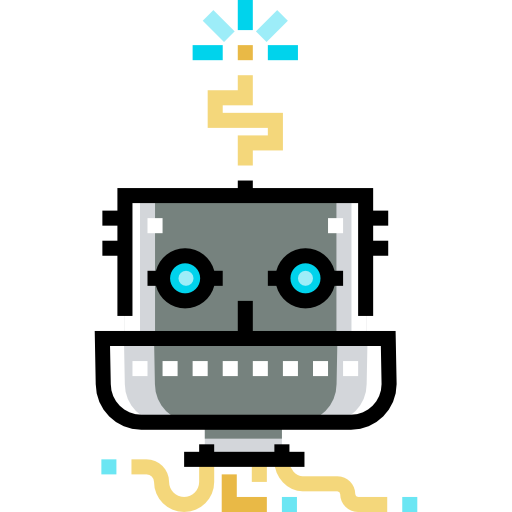 Robot Detailed Straight Lineal color icon