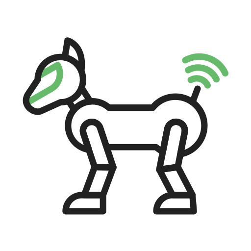 perro robot icono gratis