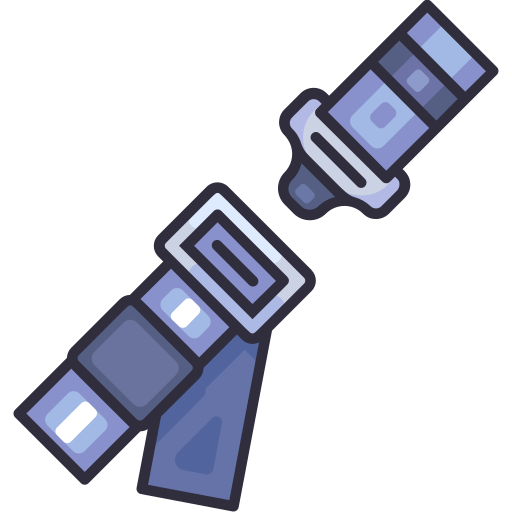 Seat belt Generic Outline Color icon