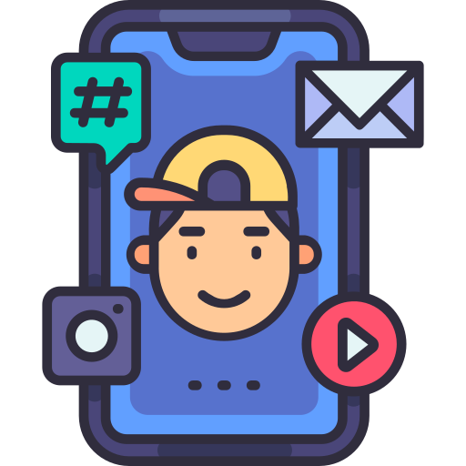 redes sociales icono gratis