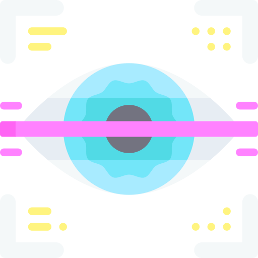 Eye scan free icon Eye scan free icon