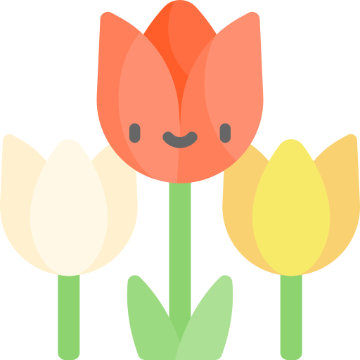 Tulip Kawaii Flat icon