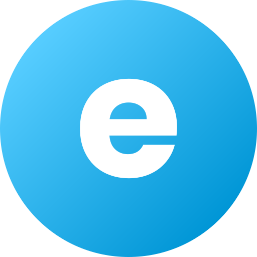 Letter e Generic Flat Gradient icon